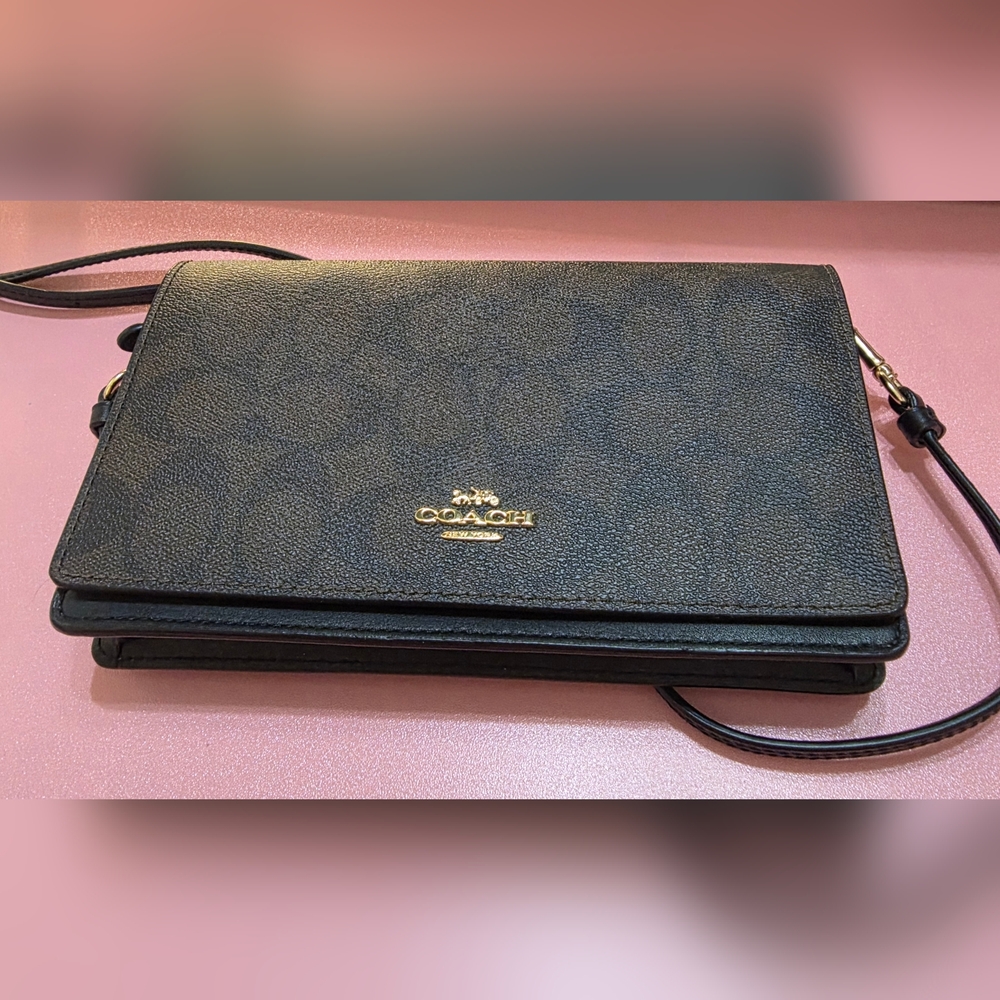 Coach "Anna" Foldover Crossbody Clutch